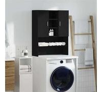 vidaXL Meuble pour machine à laver chêne noir 70,5x25,5x90 cm