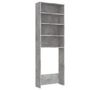Meuble pour machine à laver Gris béton 64x24x190 cm