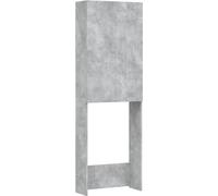 Meuble pour machine à laver Gris béton 64x25,5x190 cm