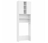 Meuble pour machine à laver-Meuble pour WC Blanc 64x25,5x190 cm ZLH•971209779