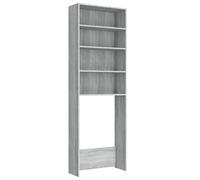 Meuble pour machine à laver Sonoma gris 64x24x190 cm
