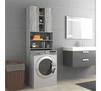 vidaXL Meuble pour machine à laver Sonoma Gris 64x25,5x190 cm