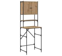 Meuble pour machine à laver - vidaXL - Chêne artisanal - Bois d'ingénierie - 68x48.5x194 cm