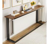 Meuble Radiateur Grille Cache Radiateur en Métal Consoles Canapés-lits Étagères de Rangement pour Hall D'entrée Couloir Ou Salon(Black,100x80x20cm/39x31x8in)