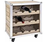 Meuble Range Bouteilles "Mallette" 63cm Naturel G