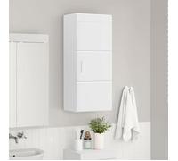 Meuble Rangement - HAOSHOP - Armoire murale de salle de bain TULUM Blanc 37 x 24,5 x 86 cm&01_40030