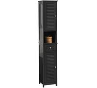 Meuble Rangement Salle de Bain SoBuy FRG236-DG Meuble Colonne Placard de Rangement - Gris