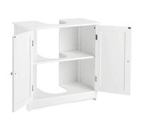 Meuble Salle de Bain 2 Portes sans lavabo Housse Colonne lavabo Anti-humidité Blanc,60 * 30 * 60cm