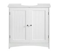 Meuble Salle de Bain 2 Portes sans lavabo Housse Colonne lavabo Anti-humidité Blanc,60 * 30 * 60cm