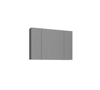 Meuble Salle de Bain avec Miroir "Bari 100" - 97 x 16 x 66 cm - Matte Anthracite