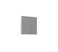 Meuble Salle de Bain avec Miroir "Bari 60" - 60 x 16 x 66 cm - Matte White