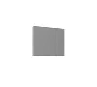 Meuble Salle de Bain avec Miroir "Bari 80" - 75 x 16 x 66 cm - Matte White