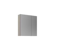 Meuble Salle de Bain avec Miroir "Desna 60" - 60 x 16 x 66 cm - Sand