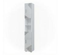 Meuble salle de bain Irma, 30x192cm, Blanc brillant avec inserts, Vicco 39622