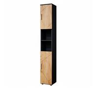 Meuble salle de bain Irma, 30x192cm, Chêne de force doré/Anthracite, Vicco 36707