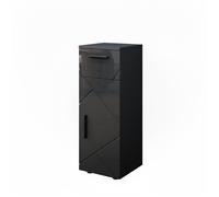 Meuble salle de bain Irma, 30x81cm, Anthracite Haute brillance, Vicco 39455