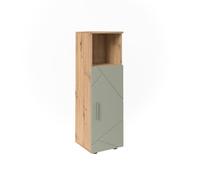 Vicco Meuble Salle de Bain Irma, Vert Sauge, 30x95cm | Idéal pour les petits espaces et les niches étroites