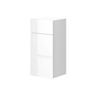 Meuble salle de bain Izan, 36.6x76.6cm avec tiroir et porte, Blanc, Vicco 41517