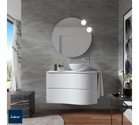 Meuble salle de bain MAM 900 2 tiroirs incurvés White Cotton H540 P500 - SALGAR 113804
