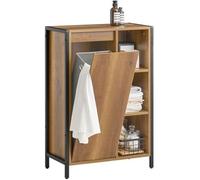 SoBuy BZR65-PF Armoire à linge avec sacs à linge dépliables Sac à linge Coffre à linge Coffre à linge Meuble de salle de bain vintage LHT env. : 60x90x30cm