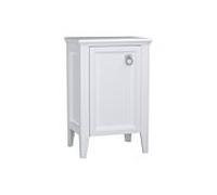 Meuble semi-haut VitrA Valarte 62246, 53,5 x 39,5 x 83 cm, ouverture à gauche, sur pied, corps en blanc mat.