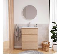 Meuble simple vasque SORRENTO sur pieds 60cm