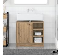 Meuble sous évier - Chêne Artisan - 63x29x55 cm - Bois d'ingénierie - Finition mate