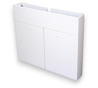 Meuble sous-évier en kit blanc à 2 portes - 100 x 50 cm
