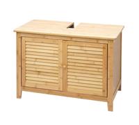 Mendler Meuble sous évier HWC-B18 Bambou 60x80x40 cm Multicolore