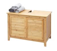 Mendler Meuble sous évier HWC-B18 Bambou 60x80x40 cm Multicolore
