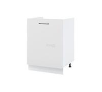 Meuble sous-évier Lovia Blanc Mat 1 porte L 60 cm - Cuisineandcie