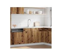 vidaXL Meuble sous-évier Lyon Bois ancien 80 x 46 x 81,5 cm Bois d'ingénierie