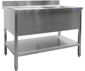 Meuble sous-évier Saro à 1 cuve, côté droit - profondeur 700 mm, hauteur 1600 mm