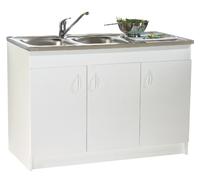 Meuble sous évier SIM NF - 80 x 60 cm - 2 portes Néova