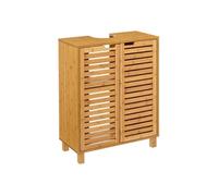 Meuble sous lavabo 2 portes bambou Sicela