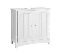 tectake® Meuble sous lavabo Meuble de Rangement de Salle de Bain Traditionnel 62 x 30 x 60 cm 2 Portes, Armoire Salle de Bain Toilette Rangements sous évier Petit Meuble WC ou sous Vasque