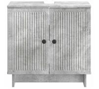 Meuble sous Lavabo de Salle de Bain EDE - vidaXL - Gris béton - 59 5x31 5x59cm - bois d’ingénierie - Résistant à l’humidité 761189