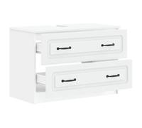 Meuble sous Lavabo de Salle de Bain UTRECHT - vidaXL - Blanc - 82x41x56cm - bois d’ingénierie - Résistant à l’humidité 605086