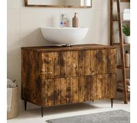 vidaXL Meuble sous Lavabo de Salle de Bain ZWOLLE Sonoma Gris