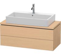 Meuble sous-lavabo Duravit L-Cube pour console, Compact, suspendu, 2 tiroirs, 1020x400x477mm, LC580903030