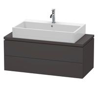 Meuble sous-lavabo Duravit L-Cube pour console, Compact, suspendu, 2 tiroirs, 1020x400x477mm, LC580908080, Couleur: Décor graphite super mat