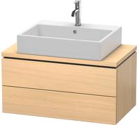 L-Cube Duravit vasque LC580707171 82 x 47,7 cm, chêne méditerranéen, pour console, 2 tiroirs