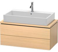 L-Cube Duravit vasque LC580807171 92 x 47,7 cm, chêne méditerranéen, pour console, 2 tiroirs