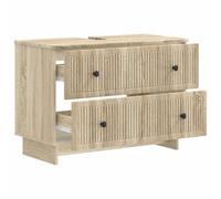 Meuble sous Lavabo en Bois d'Ingénierie avec Tiroirs, Design Moderne, 82 x | Résistant à l'humidité, rangement spacieux, profil compact, look contemporain, entretien par chiffon humide