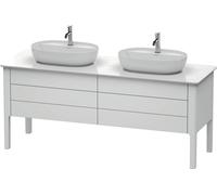 Meuble sous-lavabo Luv Duravit à poser, 1733 x 570 mm, 2 tiroirs, 2 coulissants, LU9567B3636