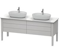 Duravit Luv Meuble-lavabo LU9567B3939 178,3x57x74,3cm, satin blanc nordique, 2 tiroirs, 2 tiroirs, debout