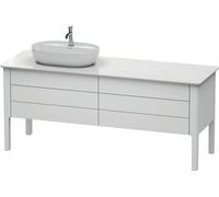 Meuble sous-lavabo Luv Duravit à poser, 1733 x 570 mm, 2 tiroirs, 2 coulissants, LU9568L3636