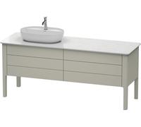 Duravit Luv Meuble-lavabo LU9568L6060 178.3x57cm, gauche, taupe satiné, 2 tiroirs, 2 tiroirs, debout