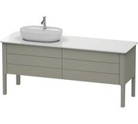 Duravit Meuble sous-lavabo LUV LU9568L9292 178,3x57 cm Gris pierre satinée 2 tiroirs gauche