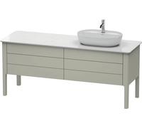 Meuble sous-lavabo Luv Duravit à poser, 1733 x 570 mm, 2 tiroirs, 2 coulissants, LU9568R6060
